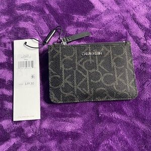 Offset Monogram Logo Key Fob Card Case